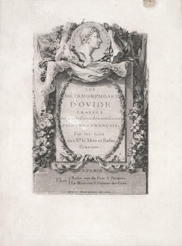 Karta tytułowa z monumentem ku czci Owidiusza. 1767