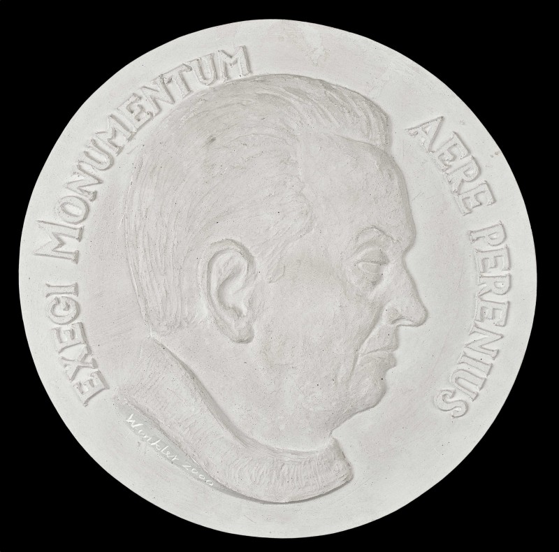 Medalion z portretem Jacka Jabłońskiego - rzeźbiarza