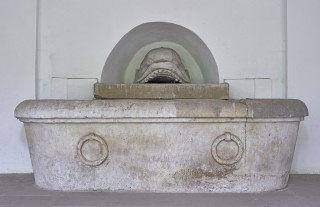 Wodotrysk w formie sarkofagu i z głową delfina - 1