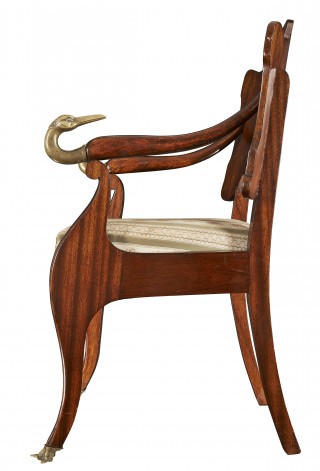 Fotel w stylu empire z motywem czapli - 2