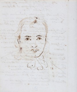 Tylman z Gameren - domniemany autoportret, rysunek ołówkiem na papierze