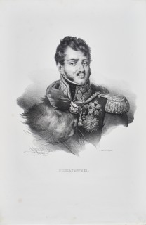 Henri Grevedon, Portret księcia Józefa Poniatowskiego, litografia, 1824 rok 