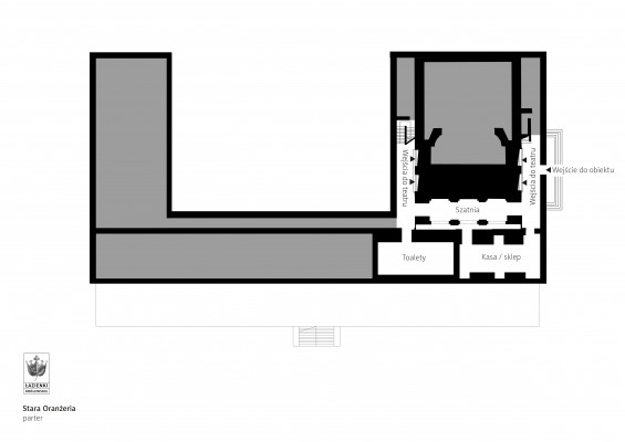 Narysowany plan pomieszczenia.